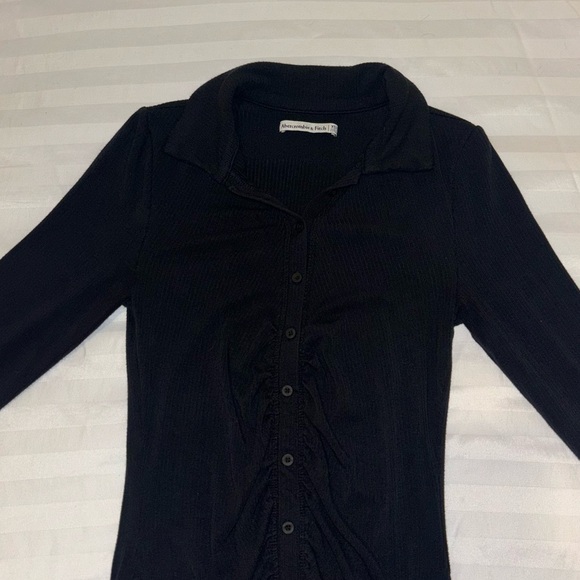 Abercrombie Ribbed Knit Shirt Dress - Tall - Picture 3 of 9